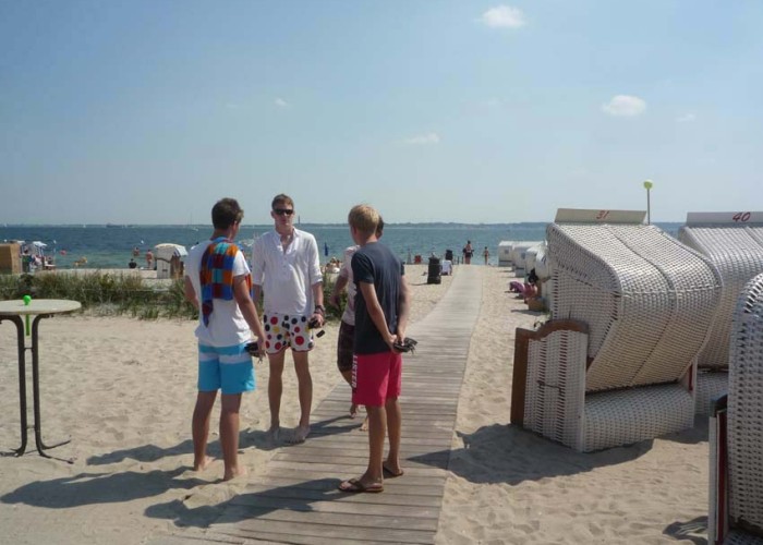 Den Strand vor der Tür - genießen Sie das Strandtreiben entlang der Küste